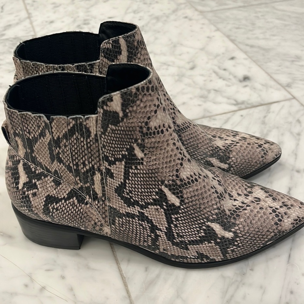 Halogen Snake Print Booties